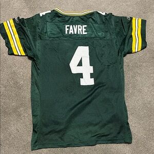 Reebok Green and Yellow Men's Jersey